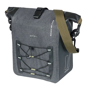 Geanta Laterala Portbagaj Basil Navigator Storm M Negru, 12-15 L, MIK Hooks