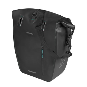 Geanta Laterala Portbagaj Basil Rivo L MIK Hooks Negru, 25-31 L, MIK Hooks