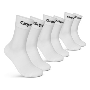 Gripgrab Ride Regular Cut Socks 3-pack, White