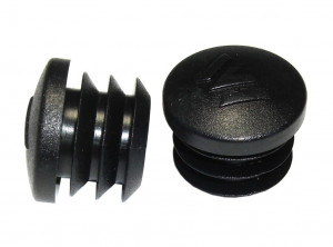 handlebar bar end Ergotec black, plug-in 19mm per pair