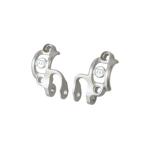 Handlebar clamp Shiftmix 1+2 set, for Shimano I-Spec I+II, silver (PU = 1x left, 1x right)
