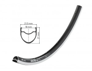 Janta DT Swiss RR 411 28" black 622-18, 20H