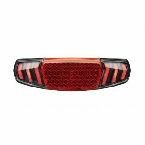Lumina spate LED B&M Toplight Dart plus pentru dinam, montare portbagaj
