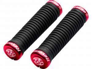 Mansoane REVERSE Taper 34x30mm Lock on, negru/rosu