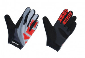 Manusi XLC full finger, Enduro, Culoare Rosu - Gri