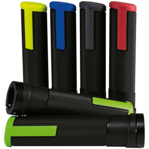MTB-ATB grips Ergotec Porto Craton/Alu, 130/130mm per pair bl/green