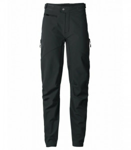 Pantaloni lungi bicicleta dama softshell Vaude QIMSA II Black