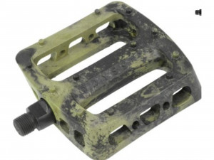 Pedale Odyssey Plastic, 9/16", negru/verde olive