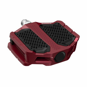 Pedale Shimano PD-EF205, fara catadioptrii, Red