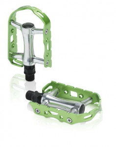 Pedale XLC MTB Ultralight V PD-M15 alum., silver/lime green
