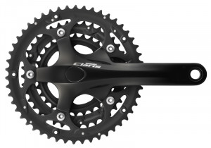 Pedalier Shimano Claris FC-2403 50x39x30T brat 165 mm 8v octalink negru