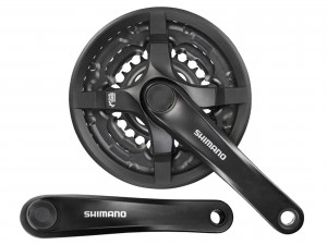 Pedalier Shimano Tourney FC-TY501 42x34x24T 175mm 6/7/8v CG negru