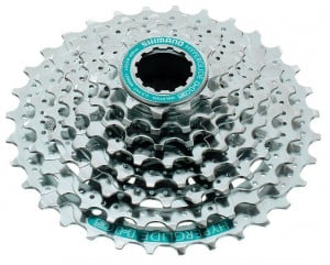 Pinioane pe caseta Shimano HG-50 12-25T stanga