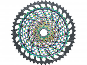 Pinioane pe caseta SRAM XG-1299 10-52T, 12 viteze, rainbow (oilslick)