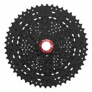 Pinioane Sunrace CSMX80 EA1R, pe caseta, 11-51T, 11 vit, negre/rosu, AM
