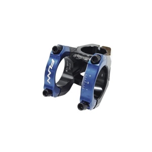 Pipa Funn Equalizer, Alu.6061- Full CNC, 35mm, rise/ridicare 0, 1-1/8, Ext:42mm, corp negru /clema albastra, AM