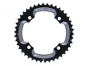 Placa pedalier MTB 42T S2 120 AL6 negru, L-PIN GXP CNC 2x10V