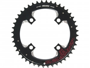 Placa pedalier MTB 44T 104 V4 G2 aluminum 3mm taper red