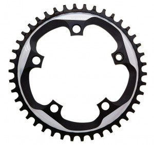 Placa pedalier Sram X-Sync 11V, BB30 o GXP aluminiu, gri, 42T