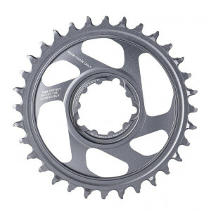 Placa pedalier Sram X-Sync2 Eagle Boost 32T, gri, aluminiu, offset 3mm, DM, 12V