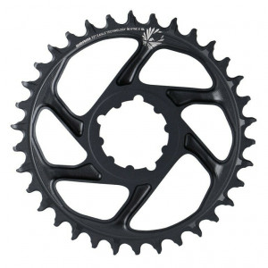 Placa pedalier Sram X-Sync2 SL Eagle Boost 32T, gri aluminiu, offset 3mm, DM, 12V