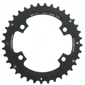 Placa pedalier Stronglight MTB Shimano 2x11 pentru XT FC-M8000/SLX OUTSIDE 34(24)T negru