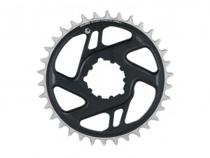Placi foi pedalier Sram X-Sync 2 Eagle Boost DM 34T, gri, aluminiu, offset 3 mm