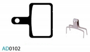 Placute frana Ashima AD0102 organice compatibile Shimano Deore BR-M515, M525, M415, M465, M475, M485