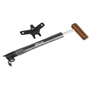 Pompa mini aluminiu maner de lemn 82g Beto