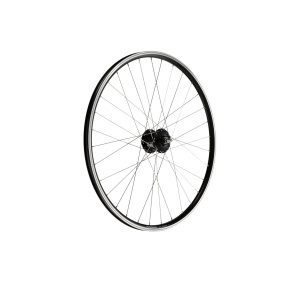 Roata fata 28" KROSS DYNAMO Hub, Tapered Rim, V/B, Negru