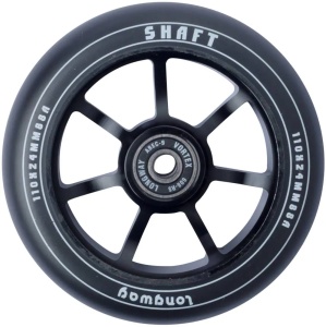 Roata Trotineta Freestyle Longway Shaft, 110mm, Negru