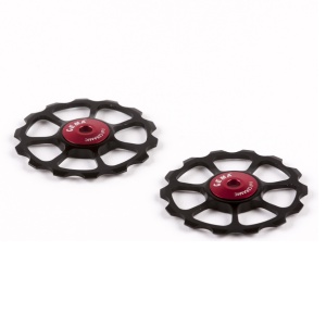 rotite schimbător CEMA Pulley Wheels, plastic, rulmenți ceramici integrați, negru, compatibil SRAM/Shimano 9/10/11 viteze (Copy 1)