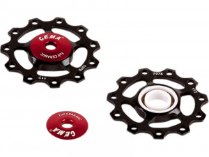 Rotite schimbator spate 9/10/11V Pulley wheels Full Ceramic - black
