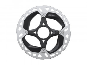 Rotor pt. frana pe disc Shimano RT-EM910-S, 160mm, incl. piulita de strangere, internal serration negru