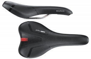 Sa Selle Royal saba wave/sport/unisex silver secto rail clip compatible black