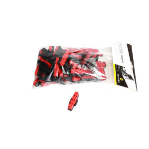 Saboti frana Magura pentru curse, jante tari, anodizate si ceramice, rosu (set 25)