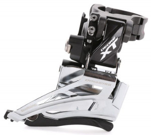 Schimbator fata Shimano Deore XT FD-M8025-H dublu 2x11 high clamp down swing tragere de sus colier 34.9mm unghi cs 66-69