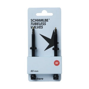 Schwalbe SV Valve Tubeless 80mm Negru Aluminiu 2 Bucati