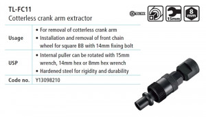 Scula Shimano TL-FC11 cheie pentru demontat angrenaj pedalier cotterless