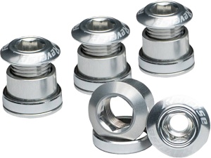 Set 4 suruburi angrenaj Reverse Chainring Bolt, Argintiu