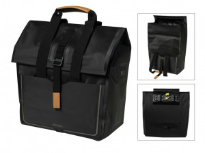 shopper bag Basil Urban Dry waterproof matt black 25 Ltr