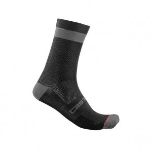 Sosete Castelli Alpha 18, Negru/Antracit