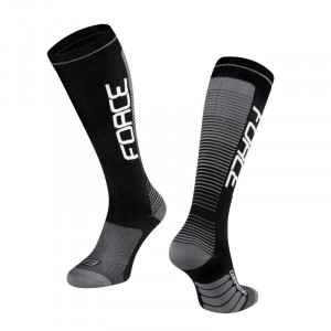 Sosete Force F Compress, negru/gri