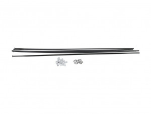 spoke kit DT Swiss PR 1400 Dicut 21 FW + RW, blk.,WXKPR1421R687S