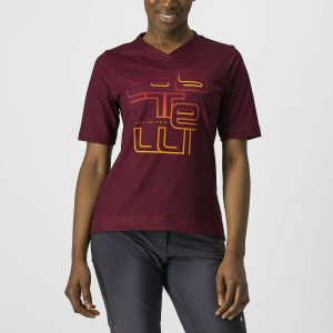 Tricou Castelli Trail Tech W, de dama, Visiniu