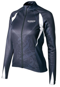 Tricou Performance pentru femei cu maneca lunga Print black/white Shimano