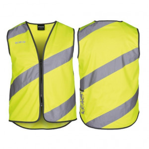 Vesta reflectorizanta Wowow Roadie galbena, cu fermoar