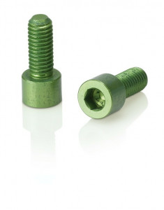 XLC screws for bottle cage set of 2, lime green