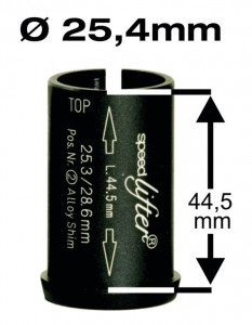 Adaptor gat furca de la 25.4mm la 1.1/8" inaltime 44.5 mm