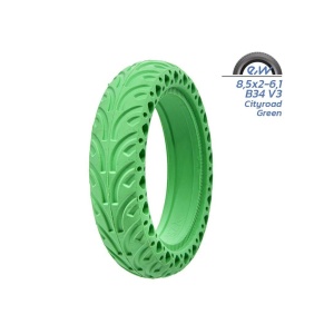 Anvelopa Plina Trotineta pentru Xiaomi, Model V3 8.5×2, Verde